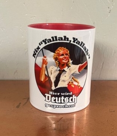 Tasse - rot - Nix "e;Yallah,Yallah"e; - Hier wird Deutsch gesprochen Tasse - rot - Nix "e;Yallah,Yallah"e; - Hier wird Deutsch gesprochen