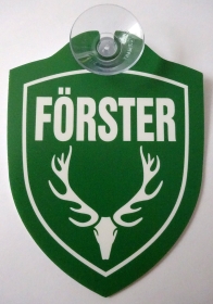 Schild mit Saugnapf - Förster Schild mit Saugnapf - Förster