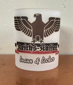 Glas Tasse - Reichskaffee - Motiv 1 Glas Tasse - Reichskaffee - Motiv 1