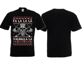 T-Hemd - Julfest - Fa-la-la-la - Valhalla-la - Wikinger T-Hemd - Julfest - Fa-la-la-la - Valhalla-la - Wikinger