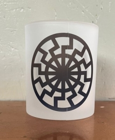 Glas Tasse - Schwarze Sonne - schwarz Glas Tasse - Schwarze Sonne - schwarz