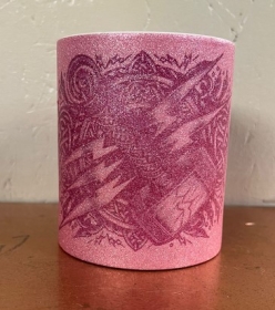 Glitzer Tasse - pink - Thors Hammer - Der Zerschmetterer Glitzer Tasse - pink - Thors Hammer - Der Zerschmetterer