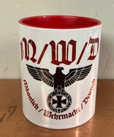 Tasse - rot - Männlich - Wehrmacht - Deutsch Tasse - rot - Männlich - Wehrmacht - Deutsch