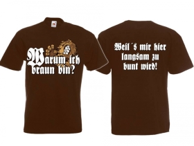 T-Hemd - Warum ich braun bin? 2 - braun T-Hemd - Warum ich braun bin? 2 - braun