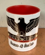 Tasse - rot - Reichskaffee - Motiv 1 Tasse - rot - Reichskaffee - Motiv 1