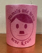 Glitzer Tasse - pink - Nettes Gesicht Glitzer Tasse - pink - Nettes Gesicht