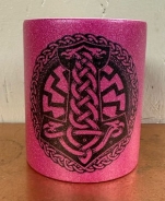 Glitzer Tasse - purple - Thors Hammer mit Schwarzer Sonne Glitzer Tasse - purple - Thors Hammer mit Schwarzer Sonne