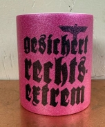 Glitzer Tasse - purple - gesichert Rechtsextrem Glitzer Tasse - purple - gesichert Rechtsextrem