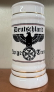 Bierkrug mit Goldlinien - Deutschland Ewige Treue Bierkrug mit Goldlinien - Deutschland Ewige Treue