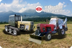 Blechschild - VEB Kombinat Fortschritt ( 438 ) Blechschild - VEB Kombinat Fortschritt ( 438 )