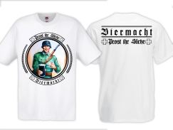 Frauen T-Shirt - Biermacht - Prost ihr Säcke - weiß Frauen T-Shirt - Biermacht - Prost ihr Säcke - weiß