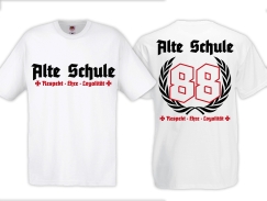 Frauen T-Shirt - Alte Schule - 88 - Respekt - Ehre - Loyalität - weiß Frauen T-Shirt - Alte Schule - 88 - Respekt - Ehre - Loyalität - weiß