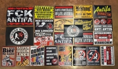 Aktivisten Paket - FCK ANTIFA - 300 Stück + Leggings Pink Roses