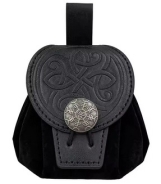 Germanischer Geldbeutel - Riki - schwarz