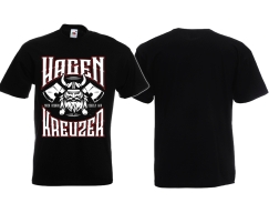 T-Hemd - Hagen Kreuzer - Nach Asgard segeln wir - schwarz