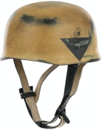 Stahlhelm - Fallschirmjägerhelm - M38 - Luftwaffe - Sandfarbe - gealtert - WH - REPRO