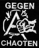 Aufnäher - Gegen Chaoten +++EINZELSTÜCK+++