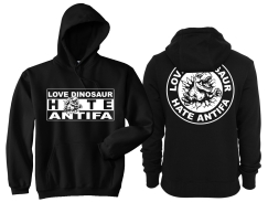 Frauen - Kapuzenpullover - Love Dinosaur - Hate Antifa