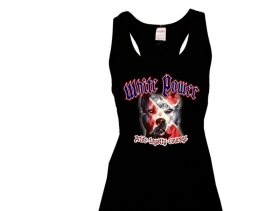 Frauen Top - White Power - Südstaaten - Hund Frauen Top - White Power - Südstaaten - Hund