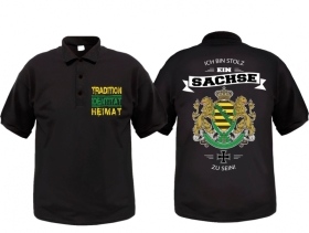 Polo-Shirt - Ich bin stolz Sachse zu sein Polo-Shirt - Ich bin stolz Sachse zu sein