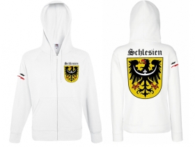 Kapuzenjacke - Schlesien - weiß Kapuzenjacke - Schlesien - weiß
