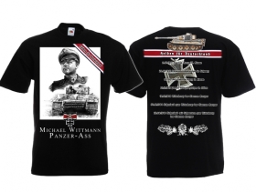 T-Hemd - Helden für Deutschland - Michael Wittmann - schwarz T-Hemd - Helden für Deutschland - Michael Wittmann - schwarz