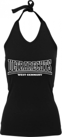 Frauen Neckholder Top - Ultrarechts - West Germany - schwarz - weiß Frauen Neckholder Top - Ultrarechts - West Germany - schwarz - weiß