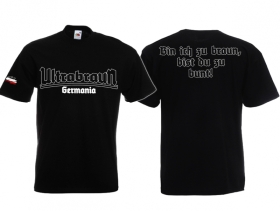 Frauen T-Shirt - Ultrabraun - bin ich zu braun - bist du zu bunt - schwarz Frauen T-Shirt - Ultrabraun - bin ich zu braun - bist du zu bunt - schwarz