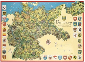 Bildwandkarte - Deutschland in den Grenzen von 1937 Bildwandkarte - Deutschland in den Grenzen von 1937
