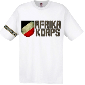 T-Hemd - Afrika Korps - weiß - Motiv 3 T-Hemd - Afrika Korps - weiß - Motiv 3