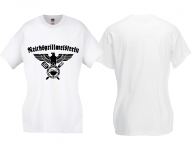 Frauen T-Shirt - Reichsgrillmeisterin - weiß/schwarz Frauen T-Shirt - Reichsgrillmeisterin - weiß/schwarz