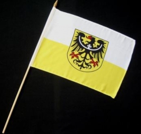 Stock-Flagge - Niederschlesien Stock-Flagge - Niederschlesien