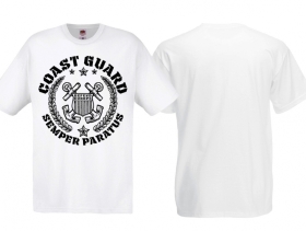 T-Hemd - Coastguard - weiß - Motiv2 T-Hemd - Coastguard - weiß - Motiv2