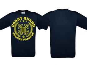 Frauen T-Shirt - Coastguard - navy/gelb - Motiv2 Frauen T-Shirt - Coastguard - navy/gelb - Motiv2