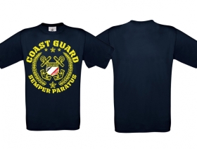 Frauen T-Shirt - Coastguard - s/w/r - navy/gelb - Motiv2 Frauen T-Shirt - Coastguard - s/w/r - navy/gelb - Motiv2