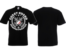 Frauen T-Shirt - Coastguard - s/w/r - schwarz - Motiv2 Frauen T-Shirt - Coastguard - s/w/r - schwarz - Motiv2
