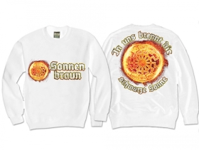 Pullover - Sonnenbraun - weiß Pullover - Sonnenbraun - weiß