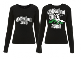 Frauen - Sweatshirt - Old School Witch - schwarz Frauen - Sweatshirt - Old School Witch - schwarz