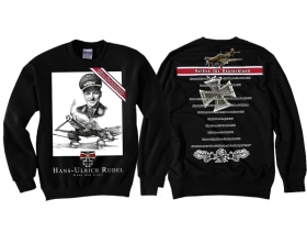 Pullover - Helden für Deutschland - Hans-Ulrich Rudel - schwarz Pullover - Helden für Deutschland - Hans-Ulrich Rudel - schwarz