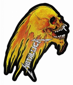 Aufnäher - Metallica Flaming Skull Cut Out Aufnäher - Metallica Flaming Skull Cut Out