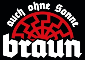 Auch ohne Sonne braun - Aufkleber Paket 100 Stück Auch ohne Sonne braun - Aufkleber Paket 100 Stück