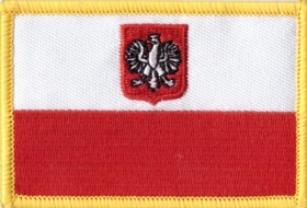 Aufnäher - Polen mit Wappen Aufnäher - Polen mit Wappen