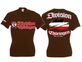 Frauen T-Shirt - Division Thüringen - braun Frauen T-Shirt - Division Thüringen - braun