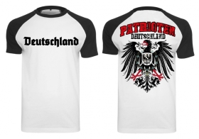 Raglan T-Shirt - Deutschland - Patrioten - schwarz/weiß Raglan T-Shirt - Deutschland - Patrioten - schwarz/weiß