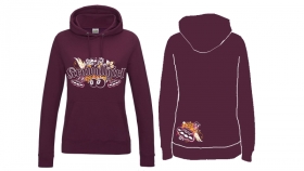 Frauen College Hoodie - Krawallgirl - Motiv 2 - burgundy Frauen College Hoodie - Krawallgirl - Motiv 2 - burgundy