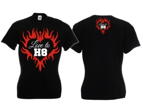Frauen T-Shirt - Love to H8 - schwarz Frauen T-Shirt - Love to H8 - schwarz