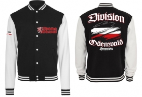 Frauen College Jacke - schwarz/weiß - Division Odenwald Frauen College Jacke - schwarz/weiß - Division Odenwald
