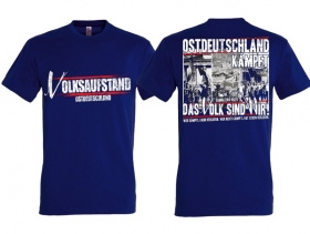T-Hemd - Volksaufstand - Ostdeutschland - blau T-Hemd - Volksaufstand - Ostdeutschland - blau